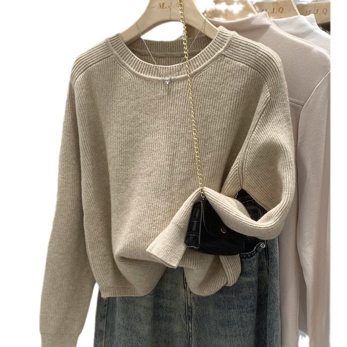 Simple Casual All-match Sweater Top