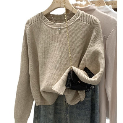 Simple Casual All-match Sweater Top