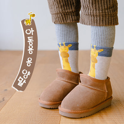Children's Socks Autumn And Winter Cartoon Cotton Socks Boys And Girls Thickened Medium Terry Terry Sock