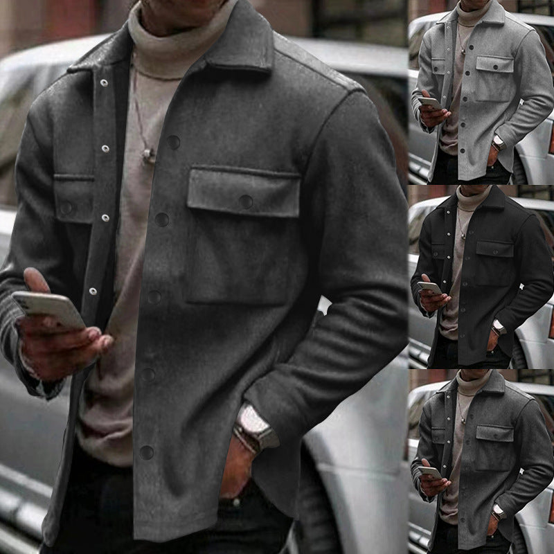 Mens Casual Fashionable Slim Fit Jacket Tailored Effortless Style