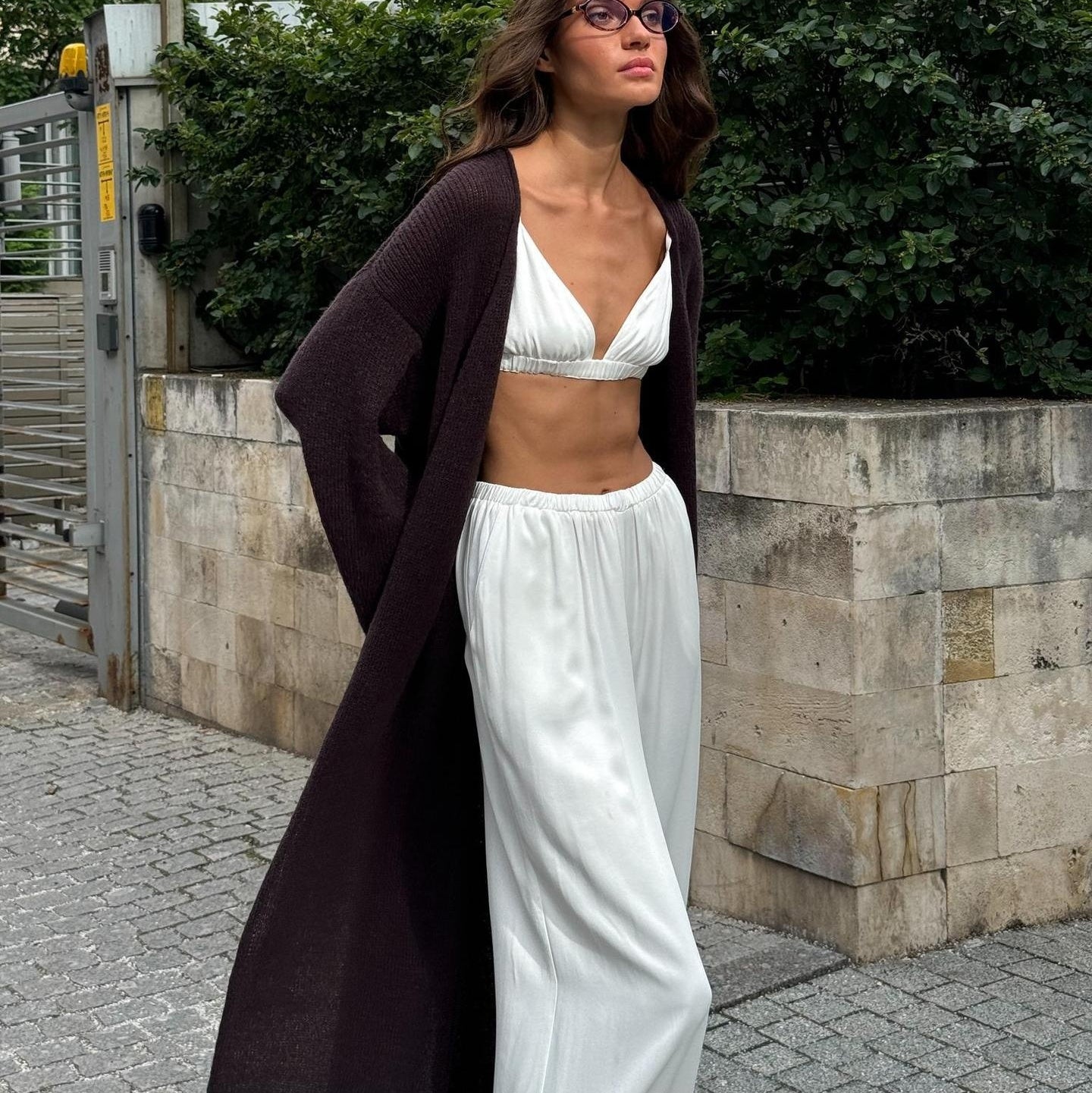 European And American Style Hollow Knitted Cardigan Idle Style V-neck Coat