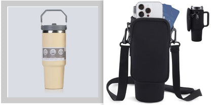 Commuter Tumbler: Stainless Steel Travel Cup with Handle