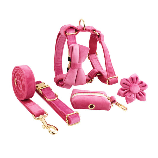 Pet Collar Dog Fabric Velvet