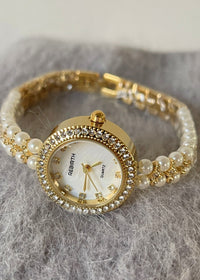 Double Row Pearl Gold