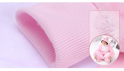 The Coral Cocoon: Cartoon Animal One-Piece Pajamas