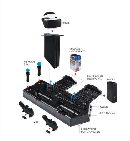 PS4 PowerDock: Professional Controller Charging Station for PS4