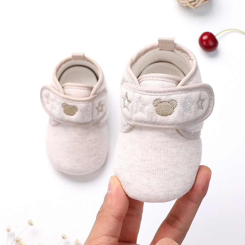 Shu cotton embroidered baby shoes