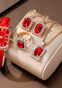 Red four piece set