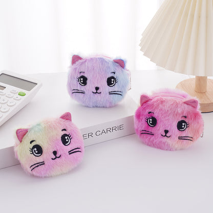 Plush Companion: Artisan Cartoon Plush Fabric Coin Purse