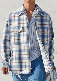 Blue plaid
