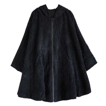 Corduroy Batwing Shirt All-matchloose Coat