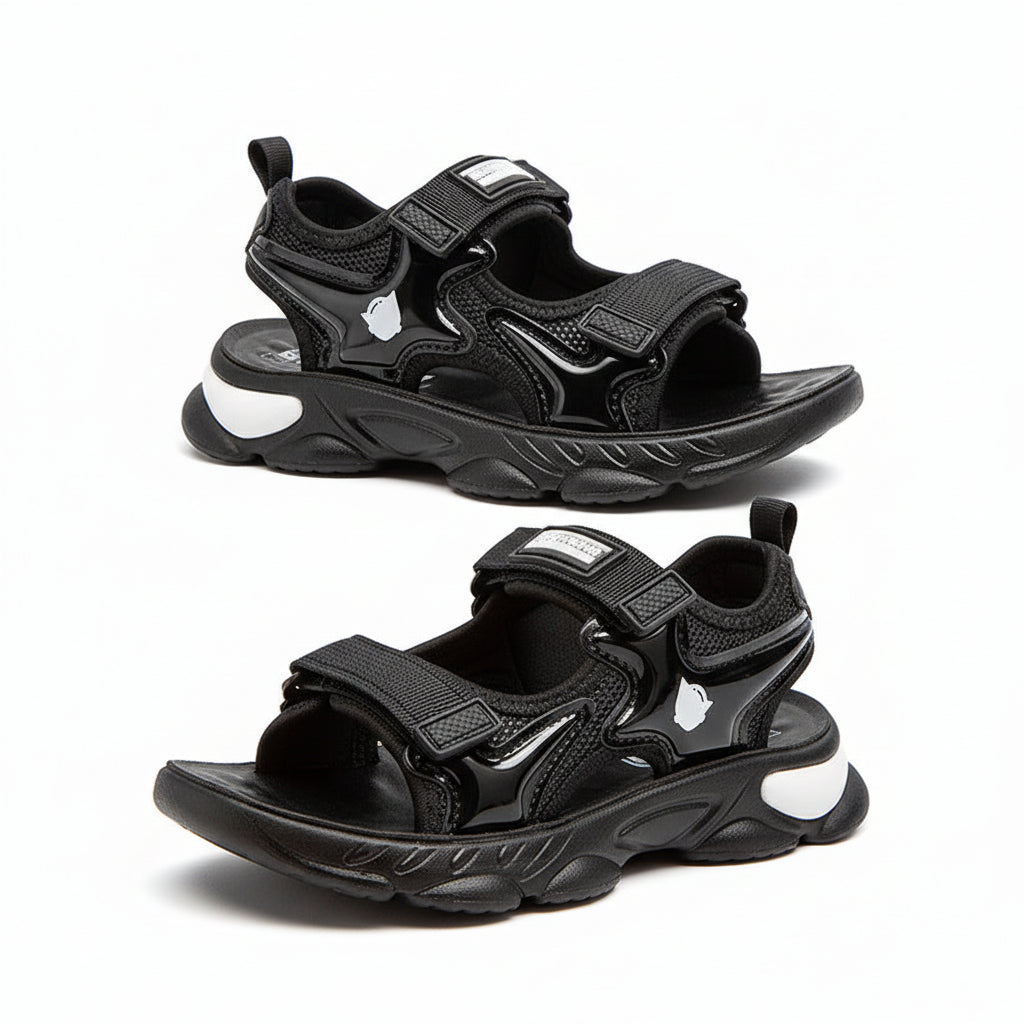 Modern Maverick: Boys’ Fashionable Casual Sandals