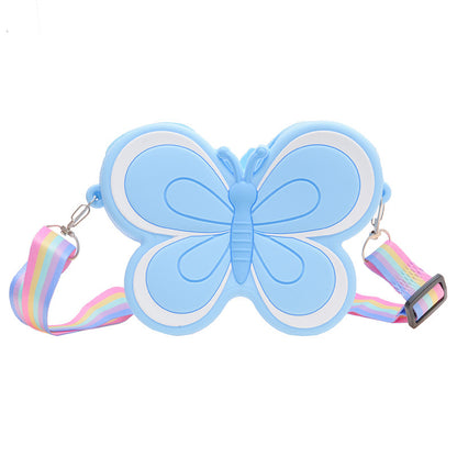 Butterfly Flutter: Children’s Silicone Cute Butterfly Bag