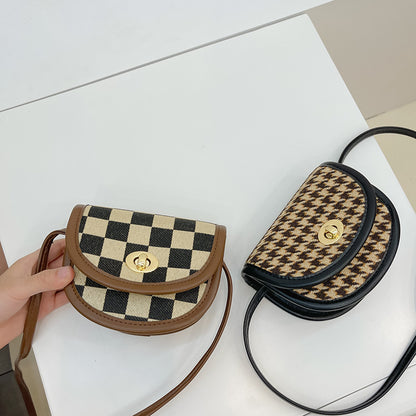 Checkerboard Edit: High-Texture Stylish Children’s Bag