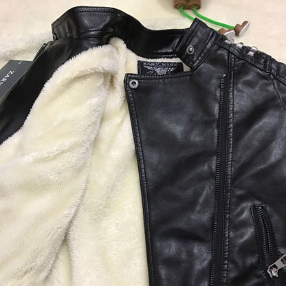 The Minimal Leather: Fashion Casual Solid-Color Leather Jacket