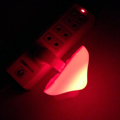 LED Mushroom Night Light | EU/US Plug-In Light Sensor Wall Lamp for Bedroom & Home Décor
