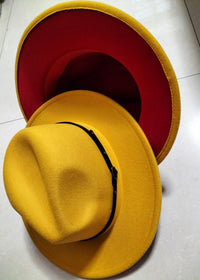 Yellow inner red