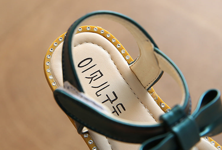 Girls' Summer New Princess Pearl Sandals