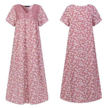 Floral short sleeve dress