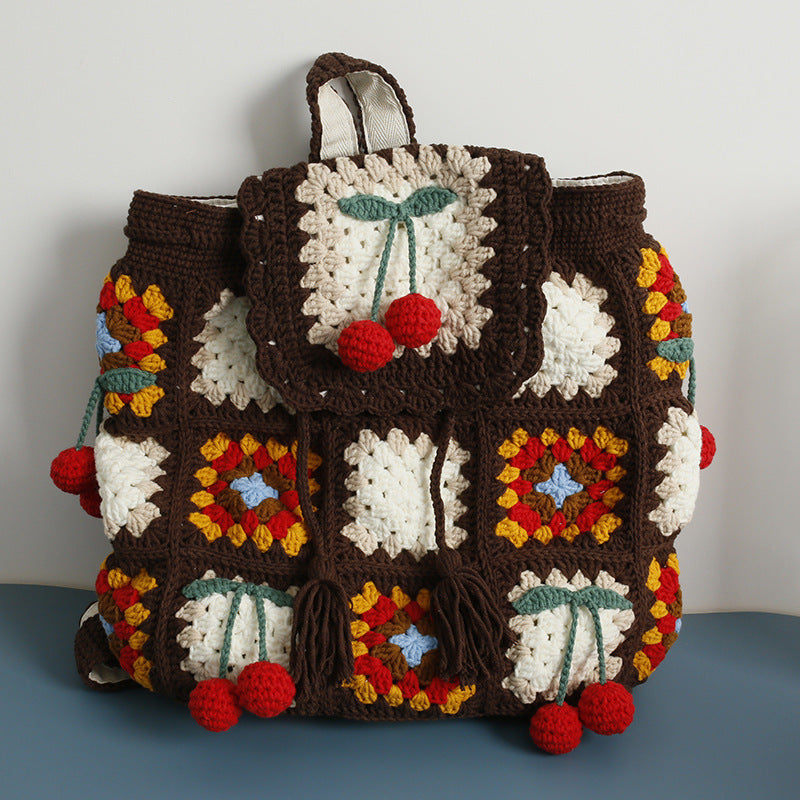 Handmade Wool Crocheted Ladies Shoulder Bag