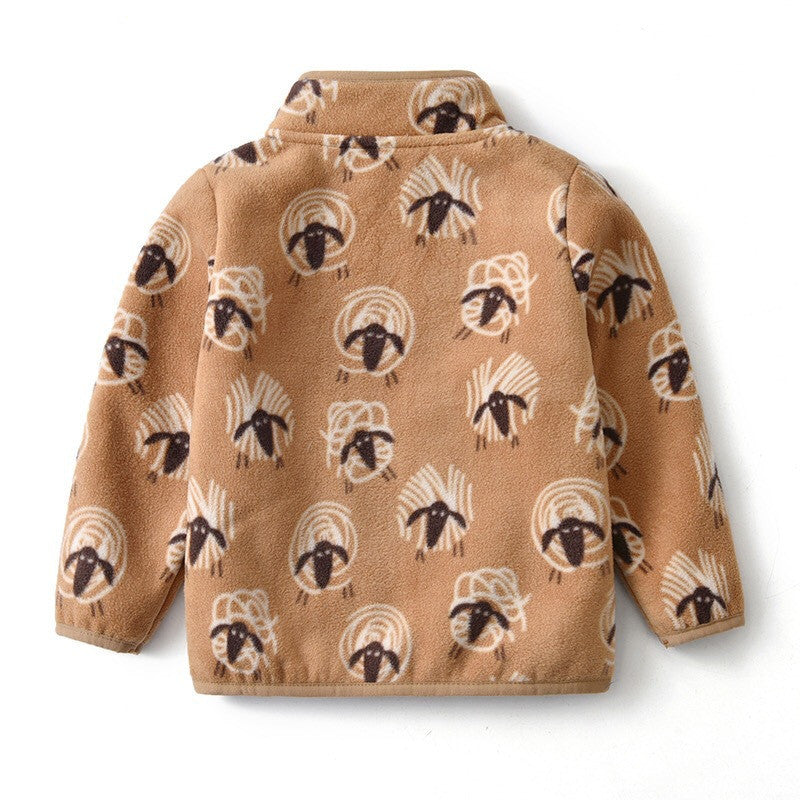 Unisex Arctic Plush Fleece Utility Jacket