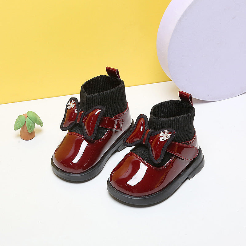 The Temperament Boot: Girls’ Soft-Sole Leather Short Boots