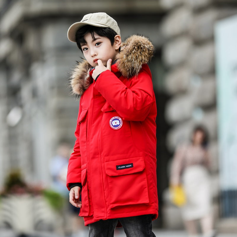 The Long-Arctic: Boys’ Long-Thickened Down Performance Jacket