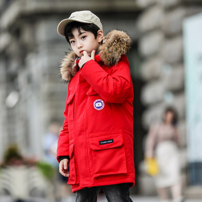 The Long-Arctic: Boys’ Long-Thickened Down Performance Jacket