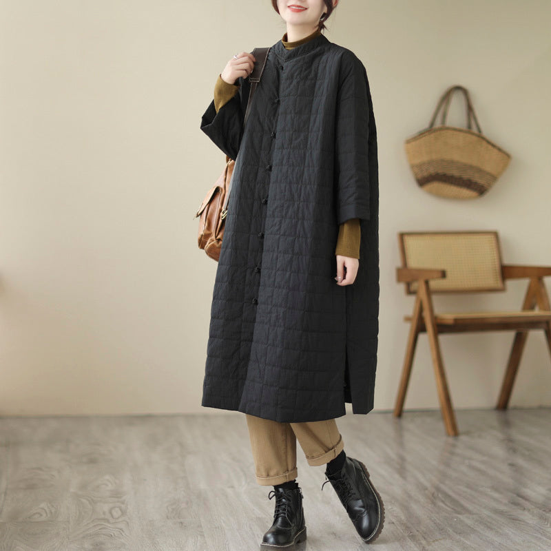 Women's Retro Chinese Knot Button Cotton Coat