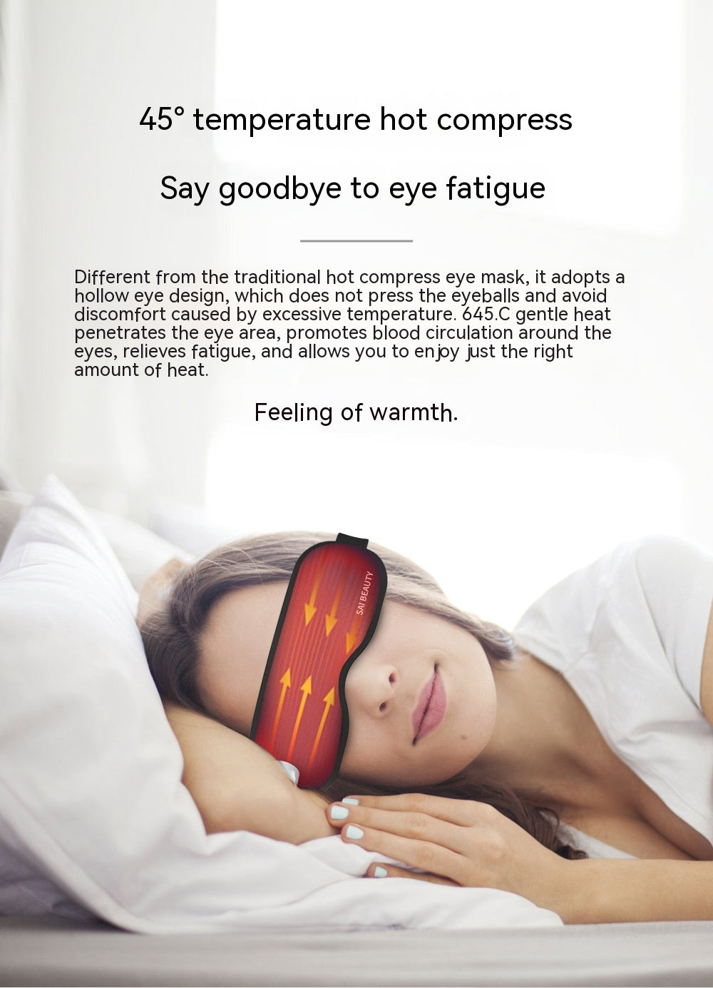 SteamEyeMask: Lycra Fabric Steam Eyeshade Shading Lunch Break Eye Mask