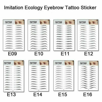 Waterproof 6D Eyebrow Tattoo Semi-Permanent Embroidery Natural Long Lasting Fake Eyebrow