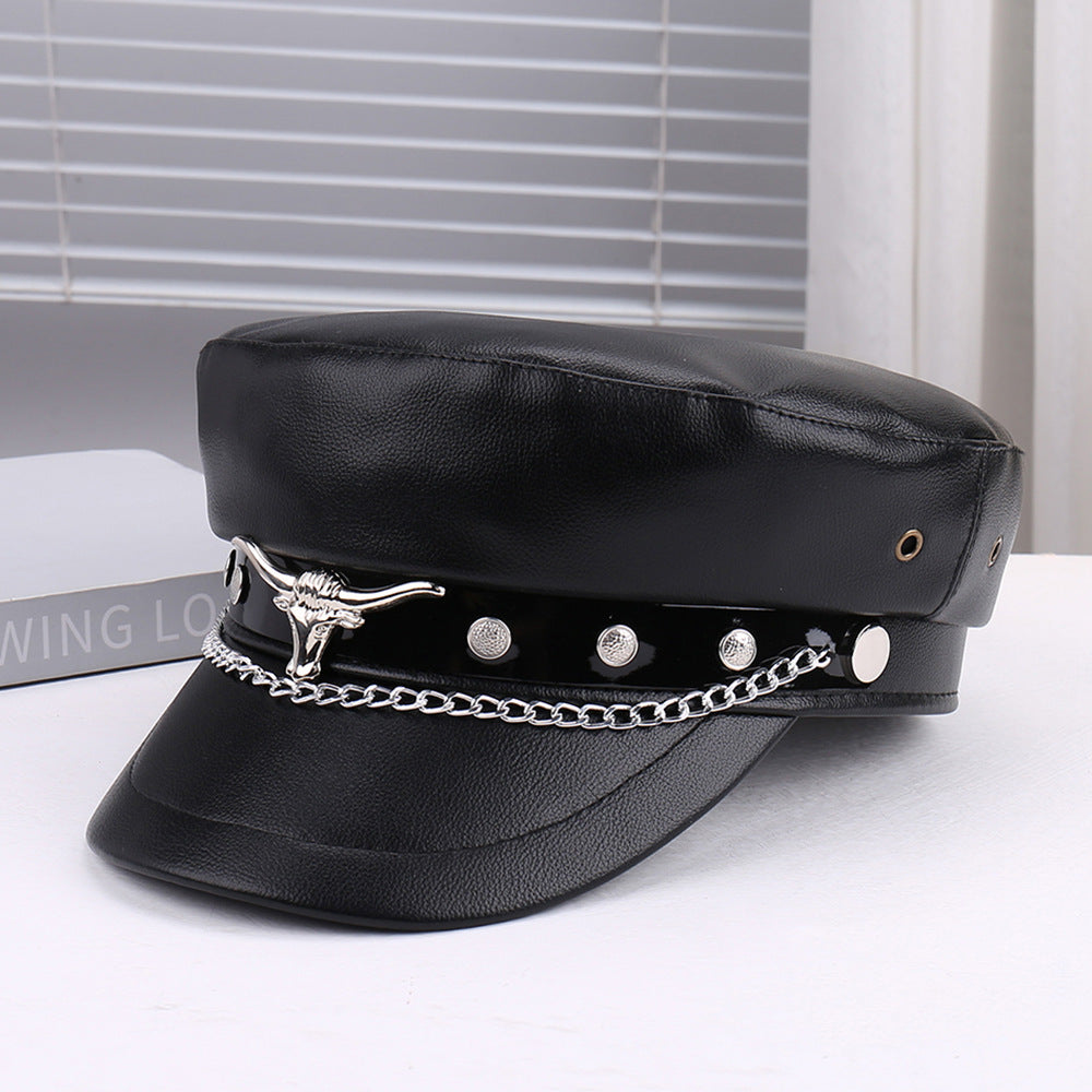 Artistic Retro Personality Light All-matching Peaked Cap