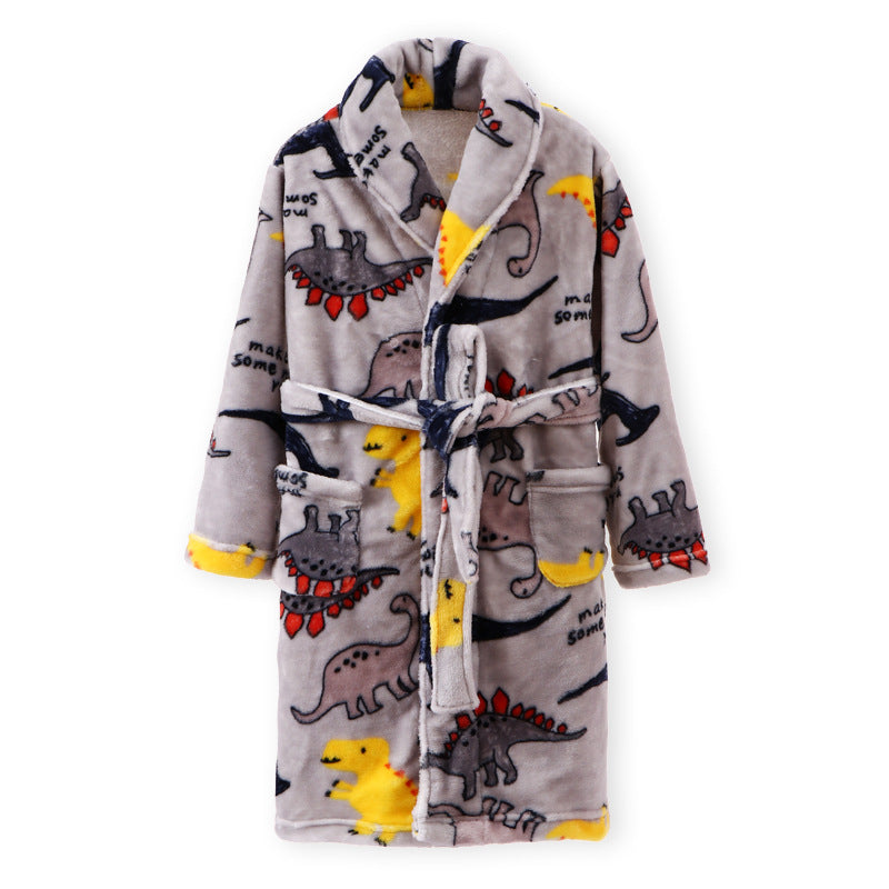 Autumn Warmth: Boys & Girls Seasonal Flannel Home Wear