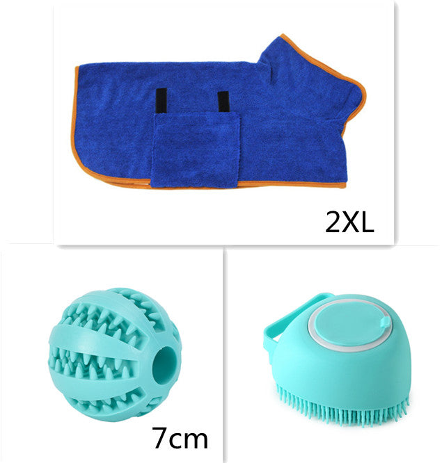 Silicone Pet Bathing & Massage Glove | Shampoo Dispensing Grooming Brush for Dogs & Cats