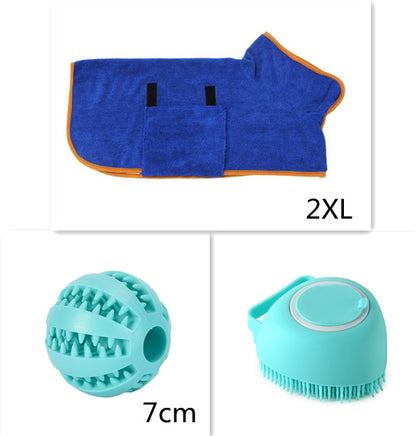 Silicone Pet Bathing & Massage Glove | Shampoo Dispensing Grooming Brush for Dogs & Cats
