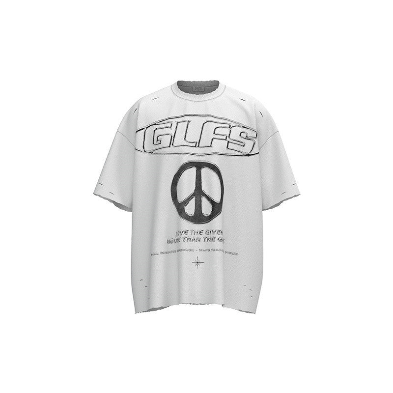 American Retro Short Sleeve T-shirt Men And Women