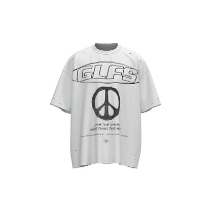 American Retro Short Sleeve T-shirt Men And Women