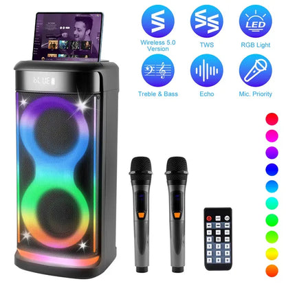 The Sonic Beacon: Portable Party Speaker with Mic & Remote