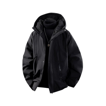 New Thick Cotton Coat Men's Windproof