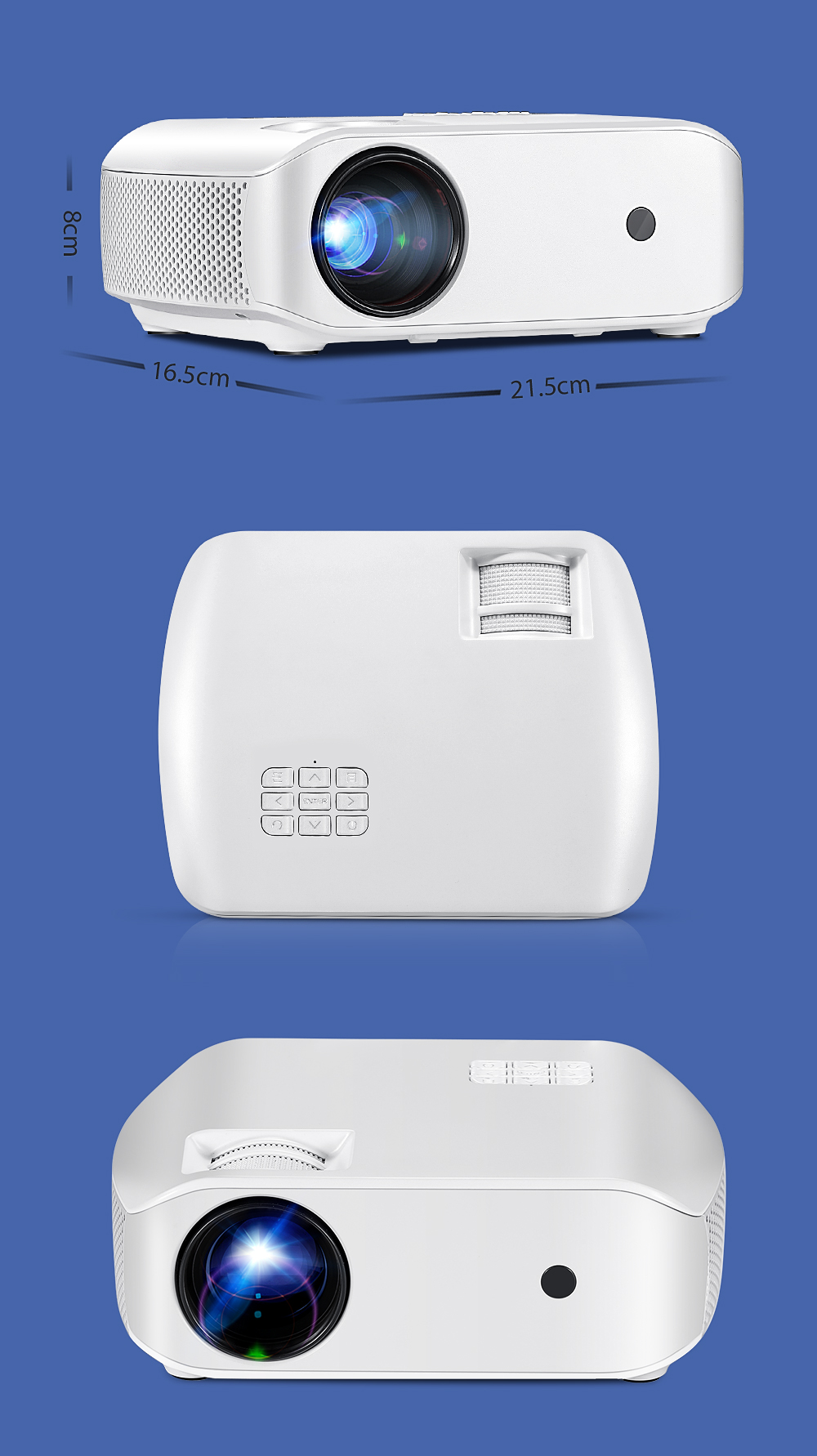 VividCast: Full HD 1080P Home & Office Projector
