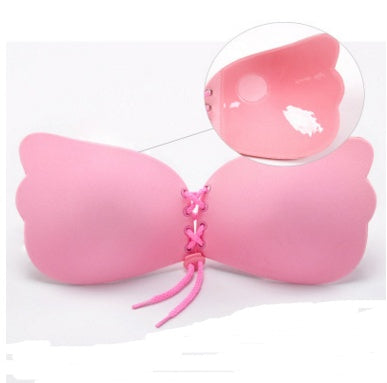 Strapless Adhesive Push-Up Bra | Invisible Rabbit-Style Backless Brassiere for Women