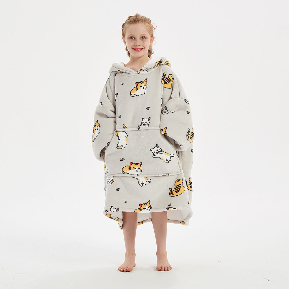 The Slacker Pullover: Hooded Blanket Sweater for Teens