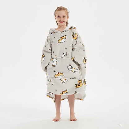The Slacker Pullover: Hooded Blanket Sweater for Teens