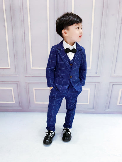 The Executive Trio: Boys’ Signature Three-Piece Formal Suit