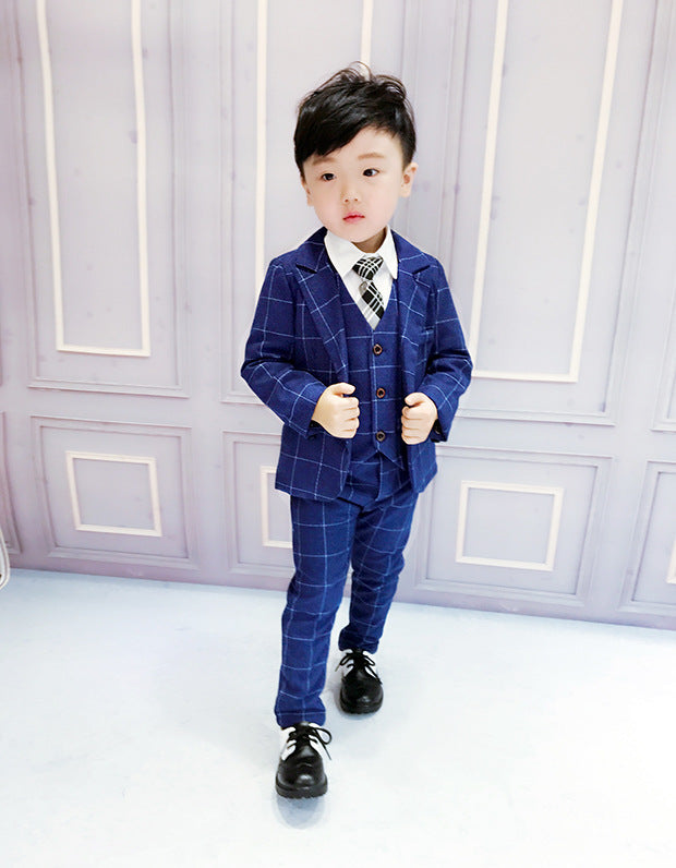 The Executive Trio: Boys’ Signature Three-Piece Formal Suit