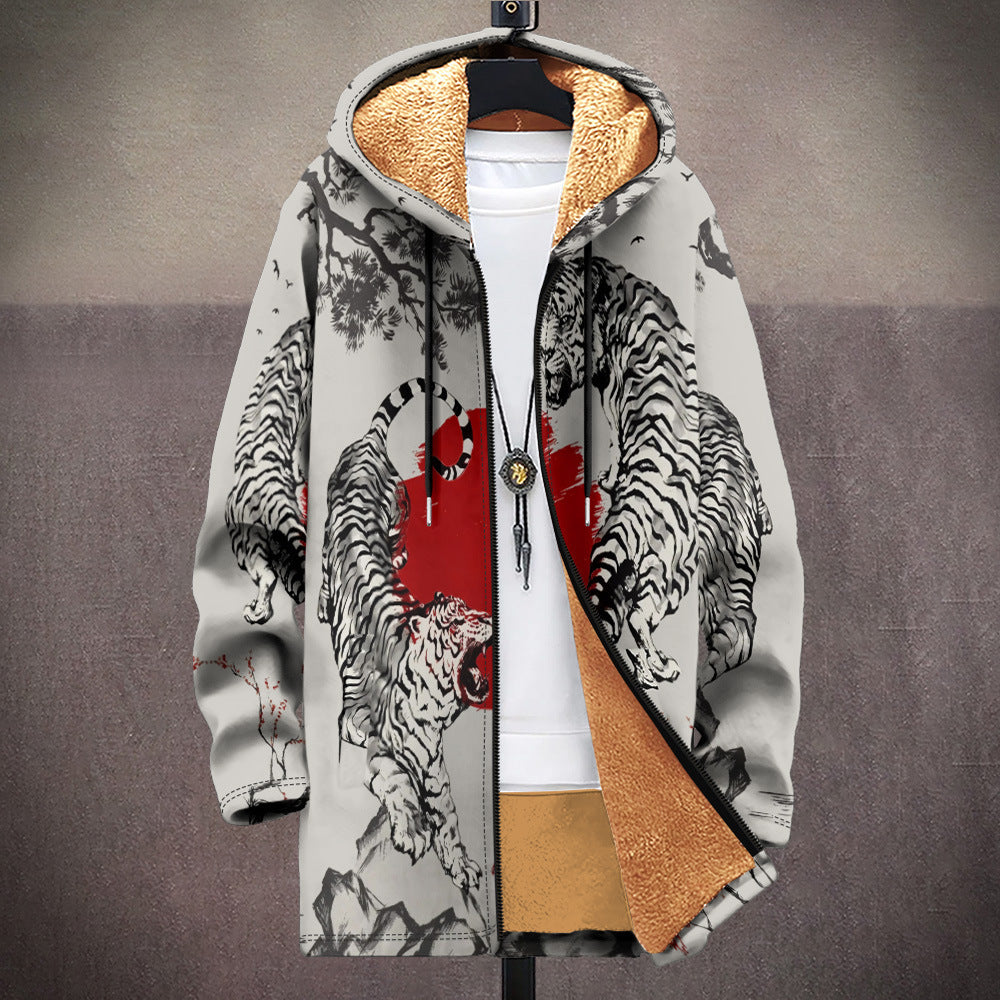 Hooded Cardigan Thick Winter Clothes Cozy Layered Essential