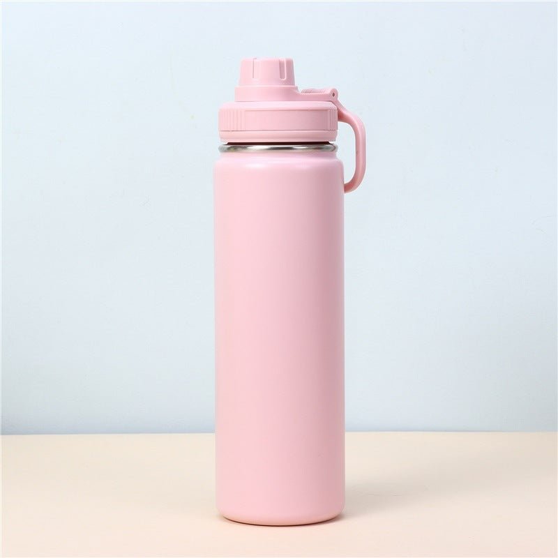 Dopamine Color Scheme Fitness Yoga Water Bottle 710ml Large Capacity Stainless Steel Portable Insulation