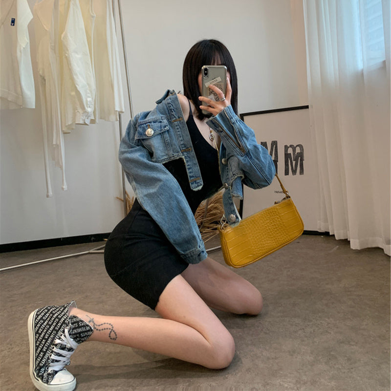 Light Blue Denim Jacket For Women