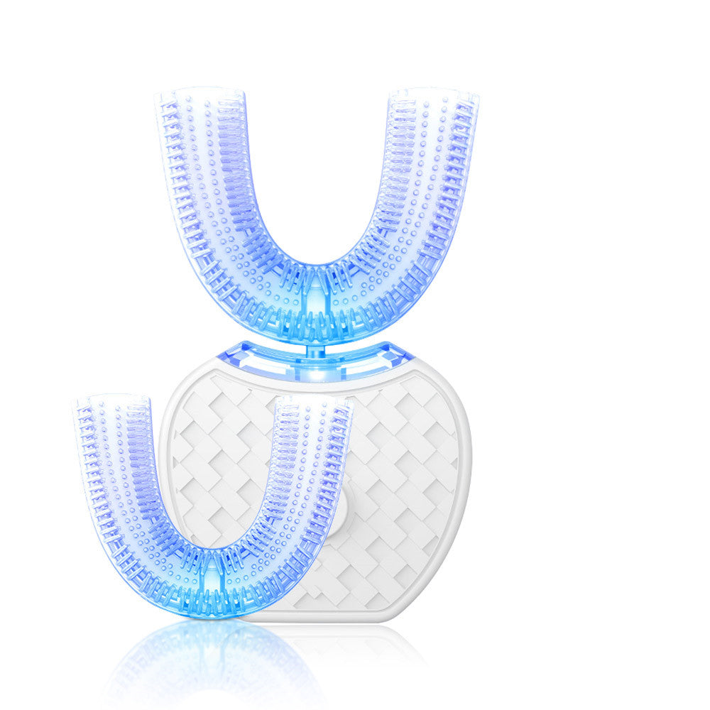 U-Shaped Electric Toothbrush | 360° Automatic Whitening Toothbrush with Blue Light & USB Charging