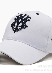 White With Dark Blue
